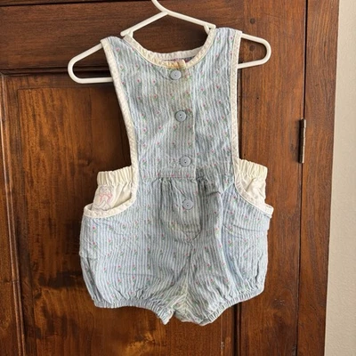 Pantalones Cortos Vintage Oshkosh Vestbak Rayas Floral Gato Hecho en EE. UU. 18m Foto 1 de 4