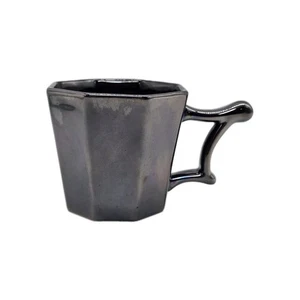 Starbucks Iridescent Gunmetal Gray Octagon 14oz Coffee Tea Cup Mug 2013... - Picture 1 of 8