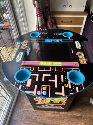 Arcade 1up Ms Pac-man Galaga Pub Table Arcade  Machine. - Image 1 of 4