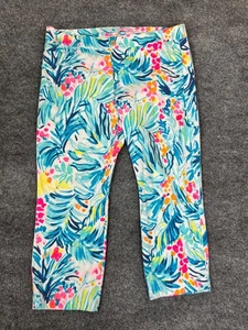 Pantalones Cortos Lilly Pulitzer Serene Floral Azul Talla 10 - Imagen 1 de 8