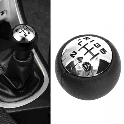 6-Speed Shift Knob ABS Shift Knob Perfect Fit Sleek Design Easy Installation - Image 1 of 4