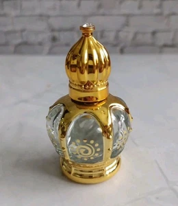 Ätherisches Öl/Parfüm Roller Flasche 15ml Wirbelmuster Goldfarben Neu - Bild 1 von 2