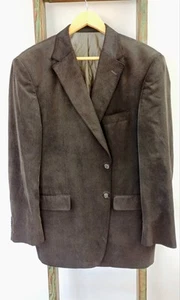 Mens Corduroy Jacket Needle Cord Dark Green Marks And Spencer Collezione Size 44 - Picture 1 of 9