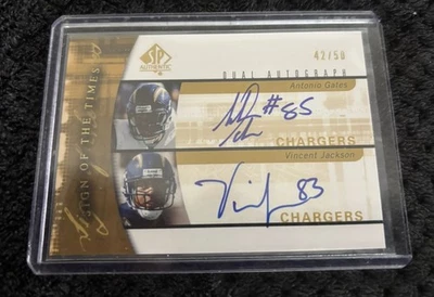 2005 SP Authentic Sign of the Times Dual #GJ Gates/Jackson 42/50 HOF - Image 1 of 2