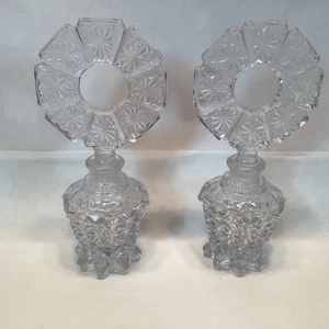"2 botellas de perfume Irice vintage tapones de vidrio cortado una etiqueta original 7"" usadas en excelente estado" - Imagen 1 de 7