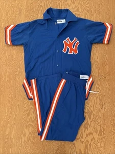 Vintage New York Knicks Warm Up Jacke & Hose - Sand Knit Medalist Company - XL - Bild 1 von 24