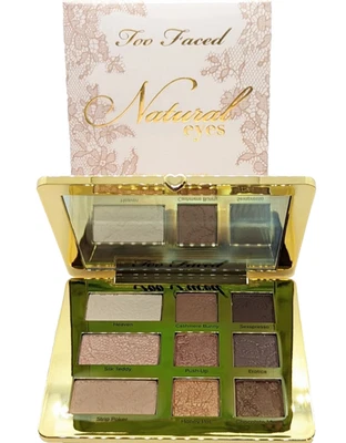 Too Faced Natural Eyes Neutral 9 Colors Eye Shadow Palette New in Box - Image 1 of 2