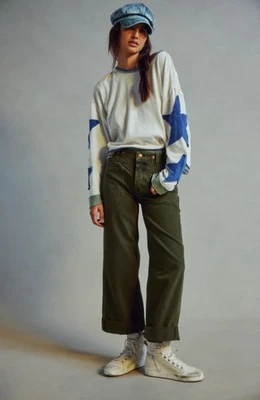 Jeans Free People Palmer con puños 25 We the Free nuevos sin etiquetas Foto 1 de 4