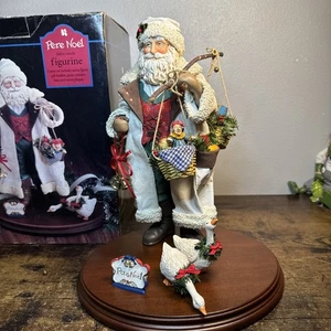 Midwest Heritage Santa Collection Pere Noel Papá Noel y gansos con caja - Imagen 1 de 14
