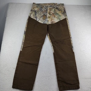 Wrangler Camo Pants Brush Guard Briar Realtree Suspender Men's 34x32 (Tag 36x34 - Picture 1 of 7