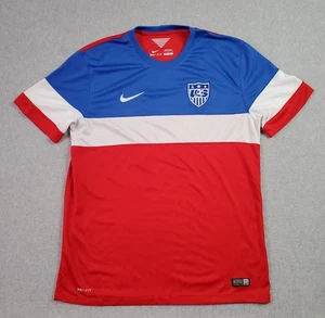 Nike 2014 World Cup USA USMNT Away Authentic Team Jersey Mens Large Kit Bomb Pop - Picture 1 of 14