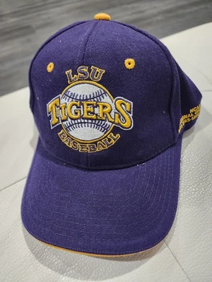 Vintage NOS New Old Stock Skip Bertman 90s Hat LSU Tigers NCAA  - Image 1 of 4