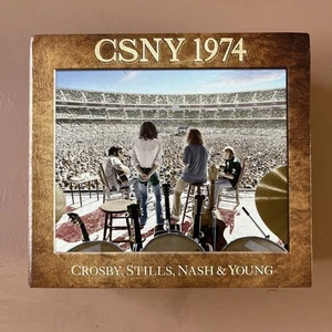 CROSBY STILLS NASH & YOUNG "CSNY 1974" 3 CDS DVD AND BOOK RHINO BOXSET RARE! - Picture 1 of 15