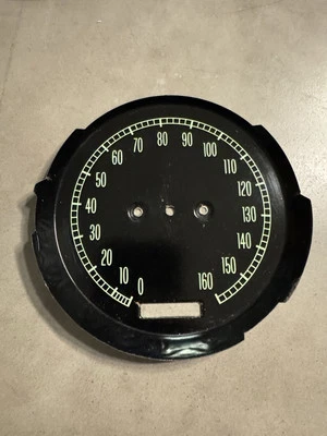 Chevrolet Corvette 1965-1967 160 MPH velocímetro placa frontal OEM vintage original Foto 1 de 4