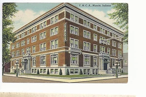 Y M C A Muncie IN Mailed 1945 Postcard 813 - Picture 1 of 2