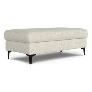 Ava Large Rectangular Ottoman in Tightly Woven Performance Fabric - Picture 1 of 8