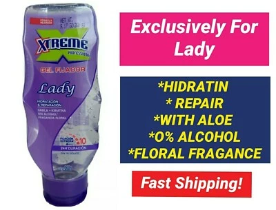 XTREME PROFESSIONAL LADY ALOE & KERATIN ALCOHOL FREE WOMEN HAIR GEL 9.17oz. - Image 1 of 4