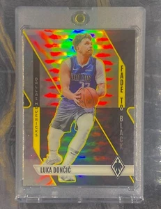 LUKA DONCIC BLACK PRIZM SILVER Holo Panini Insert Base Dallas Mavericks NBA Card - Picture 1 of 5