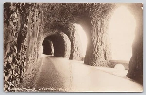 Mitchell Point Tunnel Columbia River Highway Oregon Real Photo RPPC Postcard - Picture 1 of 2