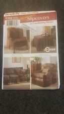 SIMPLICITY TRADITIONAL SLIPCOVERS & PILLOWS 5383 Sewing Pattern UNCUT