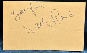 👀 Sally Rand Signed Autograph 3x5 Index Card Sunset Murder Case 👀 - Picture 1 of 2