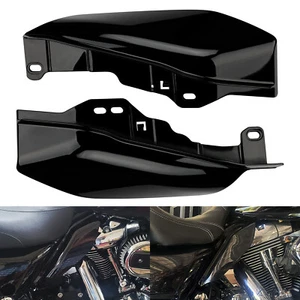 Black Mid-Frame Air Deflector Heat Shield Fit For Harley Electra Street Glide - Picture 1 of 10
