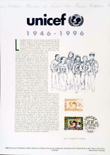 Unicef 1996 Francia Documento Filatelico Ufficiale 96528