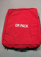 Iron Duck OR Pack Medical Bag First Aid Military USGI Red Zip Fold Patient Empty