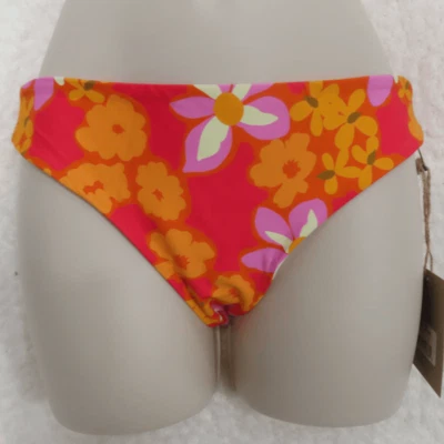 Piedra Zorro Natación Rojo Floral Retro Pop Bliss Roca Parte Inferior Talla Pequeña Foto 1 de 4