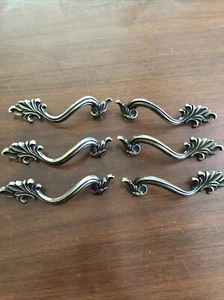 Vintage look Belwith French Provincial Drawer Lot Of 6 Pull Handles Gold NEW - Picture 1 of 11