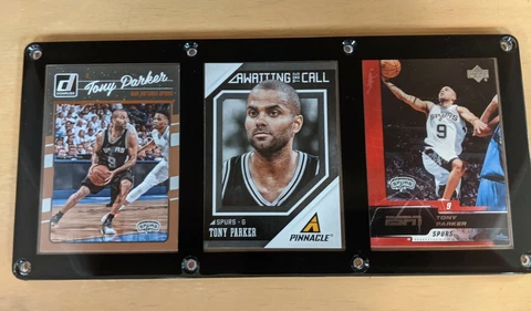 TONY PARKER 3 CARD PLAQUE SAN ANTONIO SPURS Cover