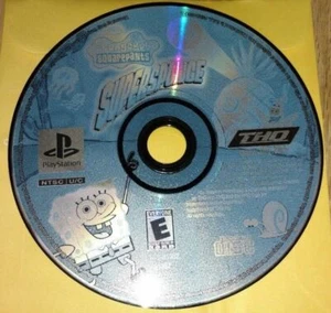 SPONGEBOB SUPER SPONGE - PLAYSTATION PS1 - GAME DISC ONLY - FREE S/H - (FF)  - Picture 1 of 1