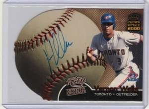 2000 Pacific Crown Royale VERNON WELLS Sweet Spot Signatures Toronto Blue Jays - Foto 1 di 2
