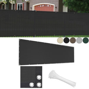 4/5/6/8 ft Fence Screen Privacy Heavy Duty Fencing Mesh Shade Cover for Garden - Picture 1 of 30