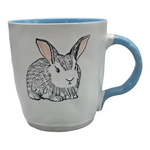 Taza de café marca I Love It Bunny Rabbit 2018 azul claro por dentro y en el mango 16 oz - Imagen 1 de 8