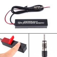 Car Hidden Amplified Antenna Kit 12v Electronic Stereo AM/FM Radio New Universal