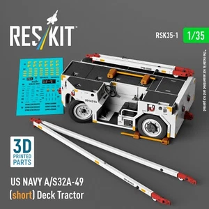Marina de los Estados Unidos A/S32A-49 tractor de plataforma corta 1:35 3D ResKit RSK35-0001 - Imagen 1 de 12