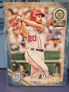 2018 Gypsy Queen Daniel Murphy Blue Border #d/250 Washington Nationals - Picture 1 of 2