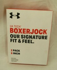 Under Armour Boxer Jock - XL - 2pk. - Black/Black - Mens new ripped box