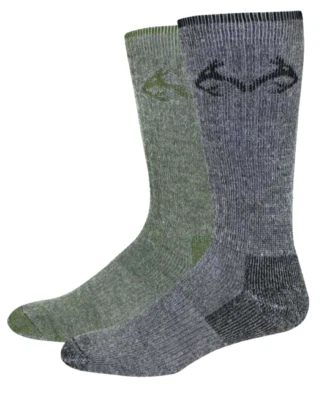 Realtree Carolina Ultimate Hunting Socks Mns Sz 9-13 Wool Blend Made in USA 1 Pr - Image 1 of 2
