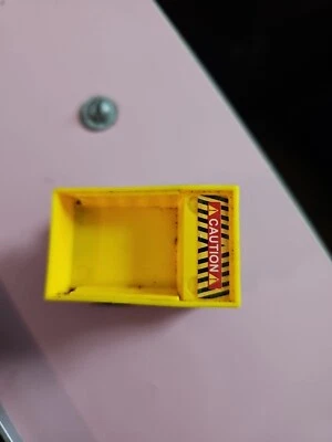 Dump Truck Toy Pull Back Mini  Yellow Not Working 1" Plastic - Image 1 of 4