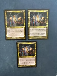 MTG 3X APOCALYPSE DEATH GRASP JAPANESE + ENGLISH MAGIC THE GATHERING RARE CARDS - Picture 1 of 6