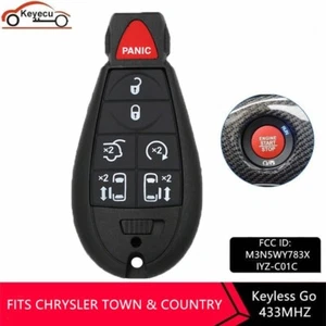 for CHRYSLER TOWN & COUNTRY2011-2016 Keyless Go Fobik Key Remote FOB IYZ-C01C - Bild 1 von 5