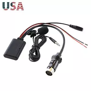 Car AUX Bluetooth Connecter Adapter Audio Cable For Kenwood 13-Pin CD Stereo - Picture 1 of 8