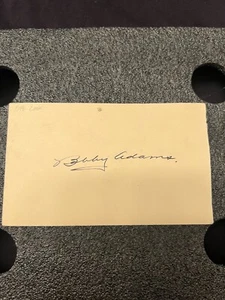 Bobby Adams Signed Government Postcard GPC Reds White Sox Orioles Cubs Index - Picture 1 of 2