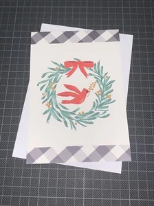 Hallmark Christmas Card: Red Cardinal Wreath Holiday Cheer Now Through The Year - Picture 1 of 6