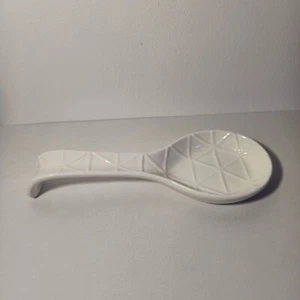 Ciroa Tria white Porcelain Spoon Rest Triangular Design Like New - Bild 1 von 5