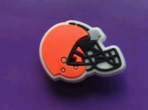 NFL Cleveland Browns Football Shoe Charm For Crocs & Accessories New By Jibbitz - Picture 1 of 3