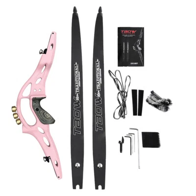 62" ILF Archery Recurve Bow 30-60lbs Takedown 19" Riser American Hunting Shoot - Image 1 of 4