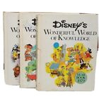 Lot de 3 annuaires Disney's Wonderful World of Knowledge 1979 1980 1981